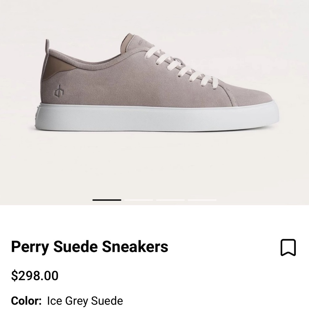 Perry Suede Sneakers - Ice Grey